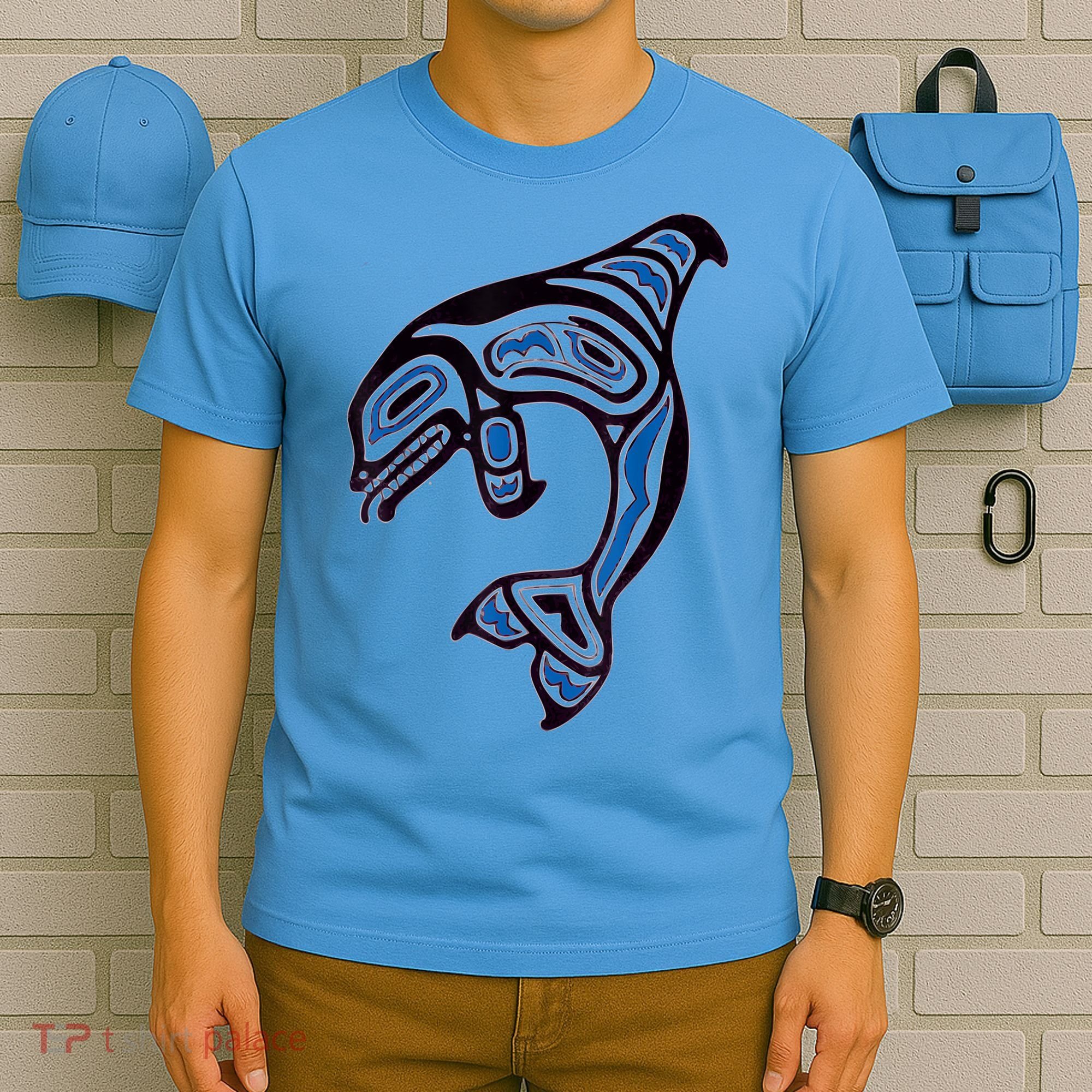 Killer Whale Orca Pacific NW Native American Indian T-Shirt