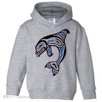 Killer Whale Orca Pacific NW Native American Indian Toddler Hoodie thumb 0
