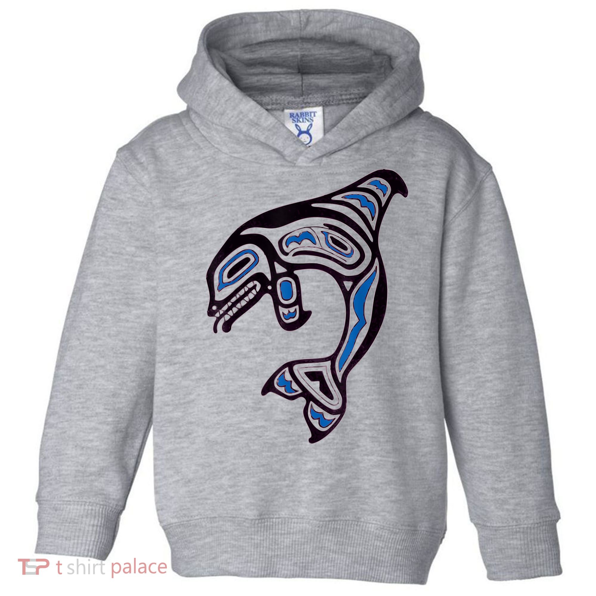 Killer Whale Orca Pacific NW Native American Indian Toddler Hoodie