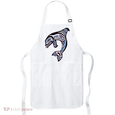 Killer Whale Orca Pacific NW Native American Indian Apron
