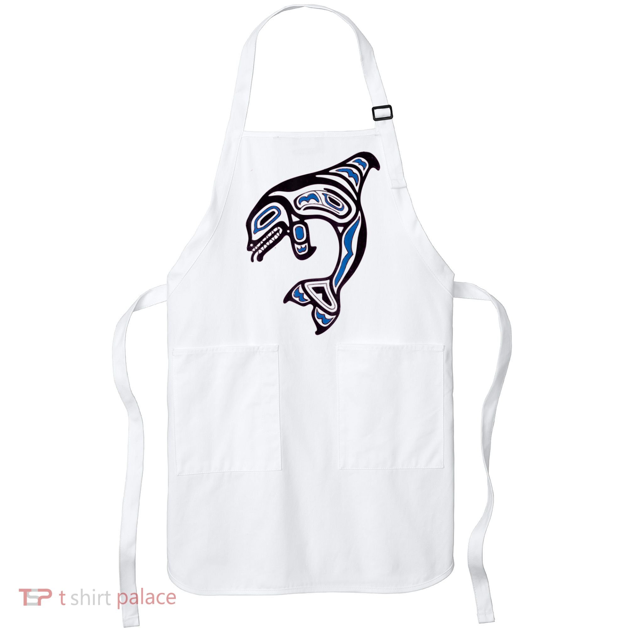 Killer Whale Orca Pacific NW Native American Indian Apron