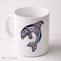 Killer Whale Orca Pacific NW Native American Indian Coffee Mug thumb 0