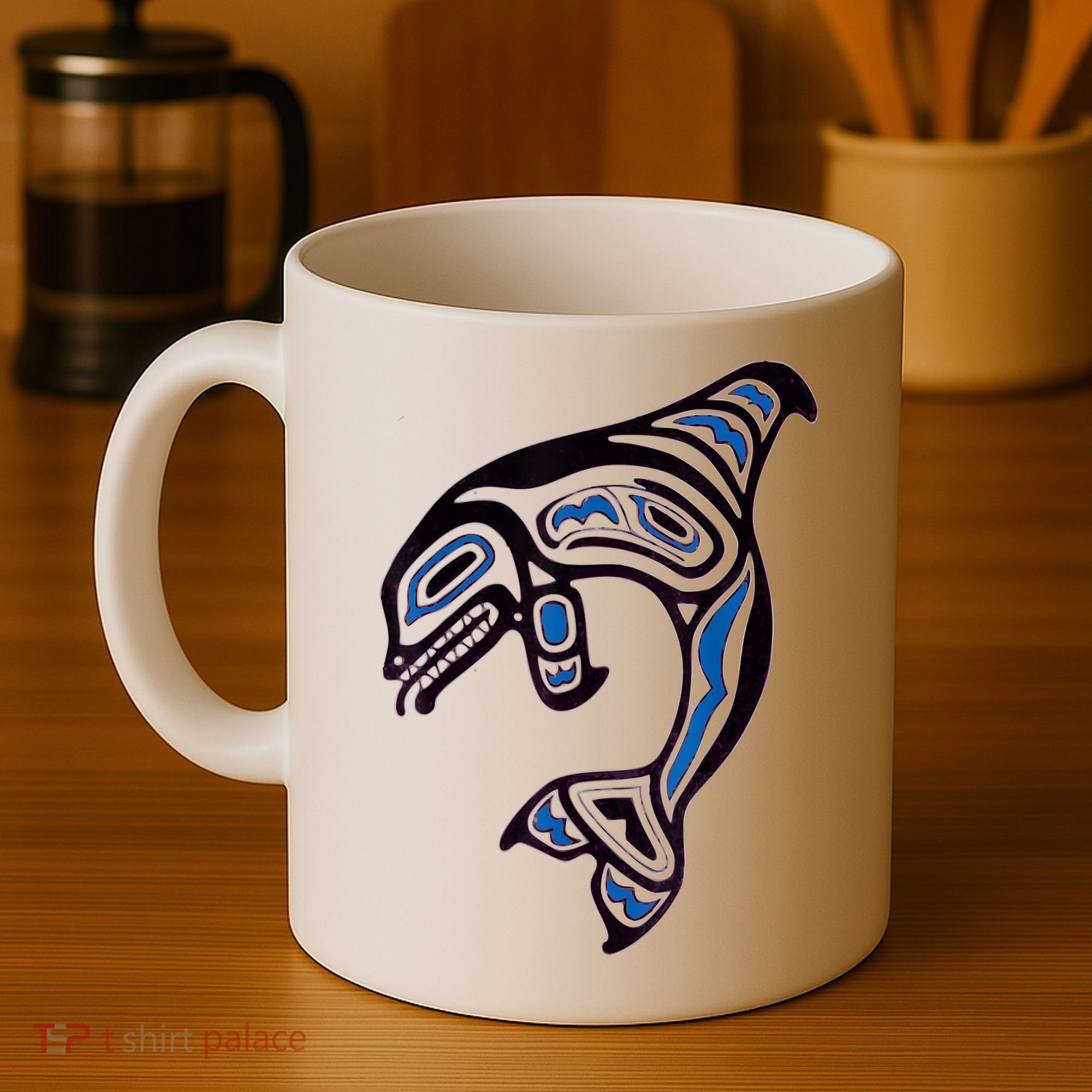 Killer Whale Orca Pacific NW Native American Indian Coffee Mug