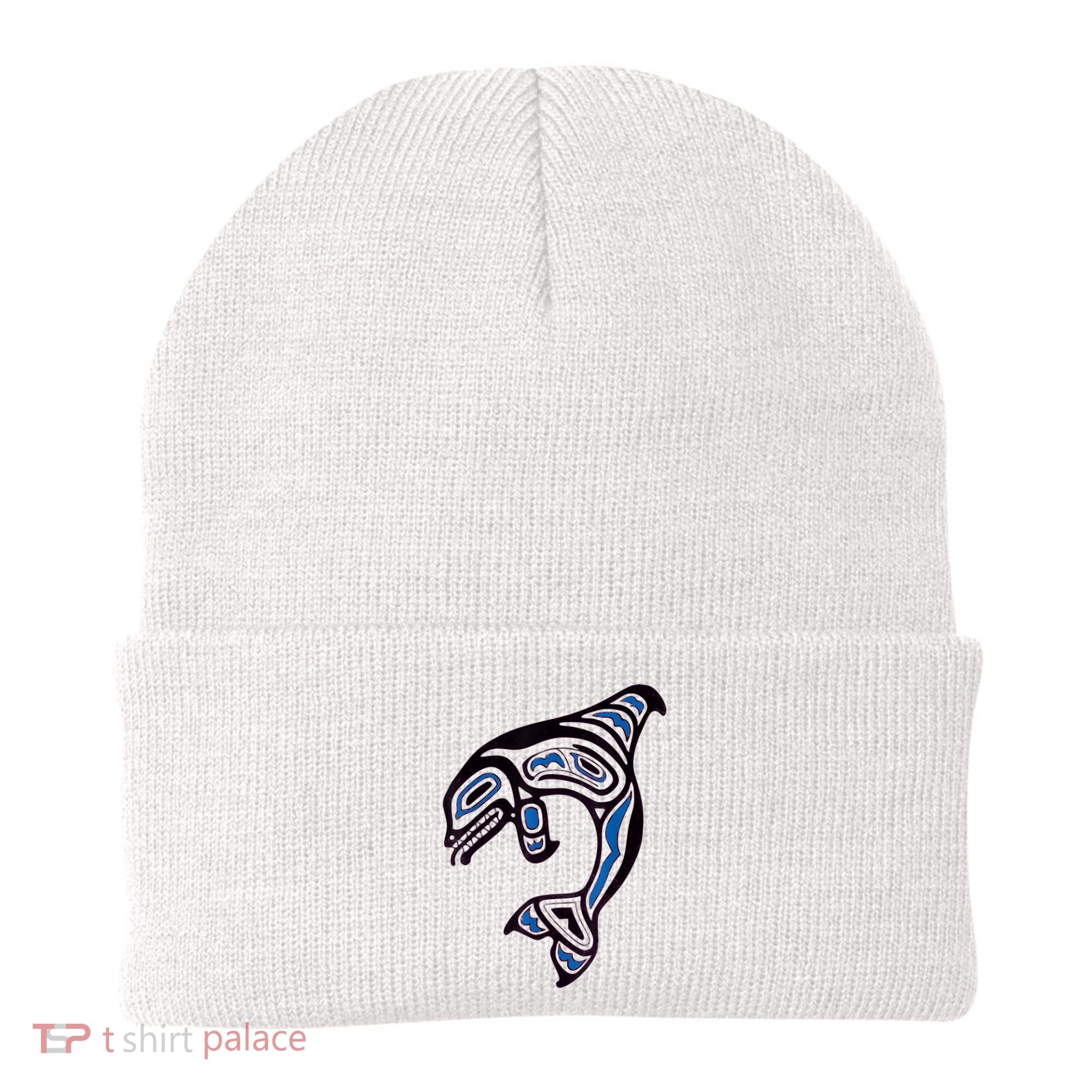 Killer Whale Orca Pacific NW Native American Indian Beanie