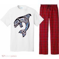 Killer Whale Orca Pacific NW Native American Indian Pajama Set thumb 0