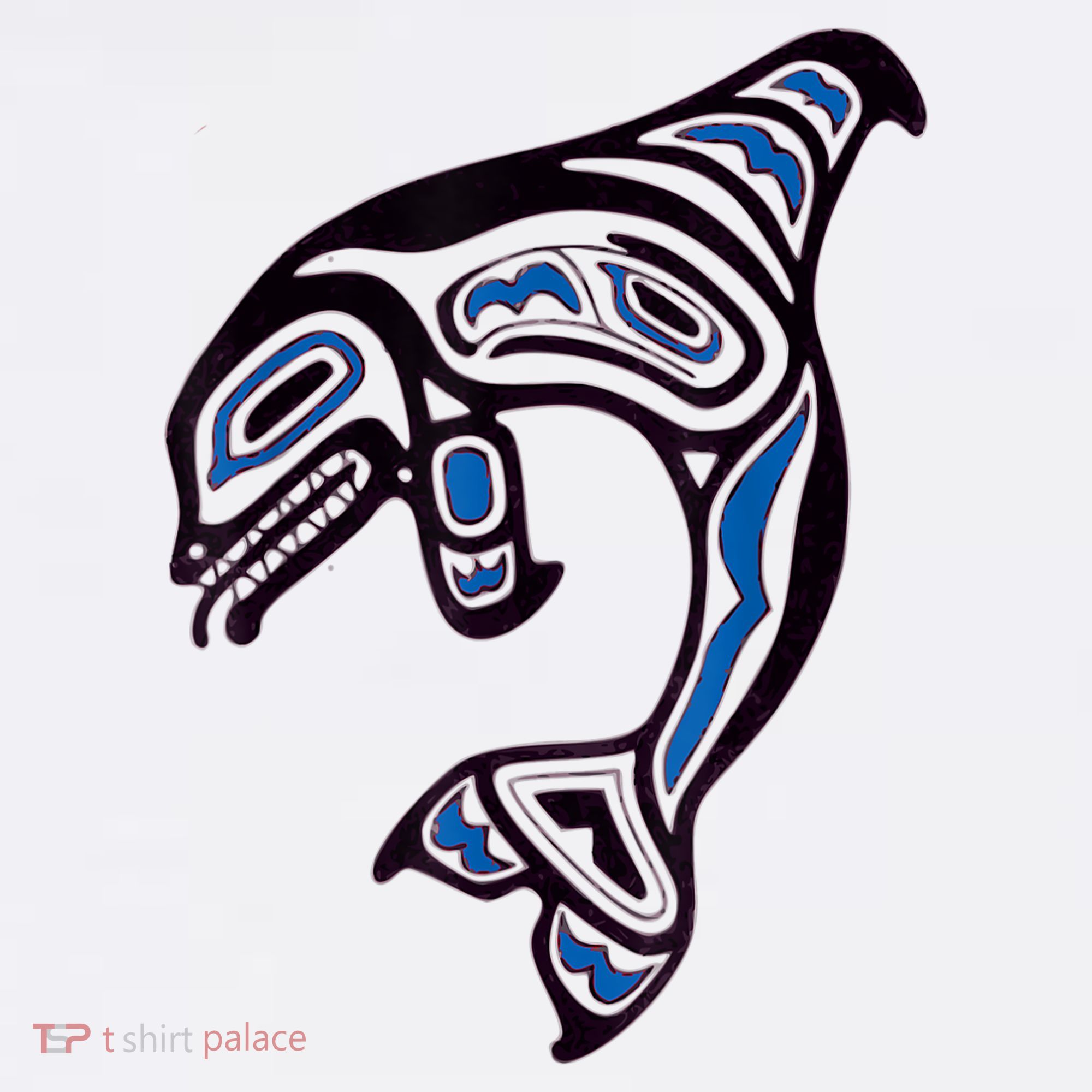 Killer Whale Orca Pacific NW Native American Indian Polo