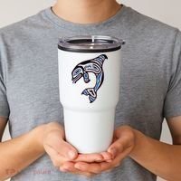 Killer Whale Orca Pacific NW Native American Indian Tumbler thumb 2