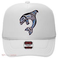 Killer Whale Orca Pacific NW Native American Indian Hat thumb 0