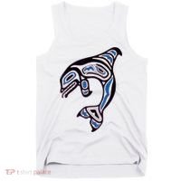 Killer Whale Orca Pacific NW Native American Indian Tank Top thumb 0