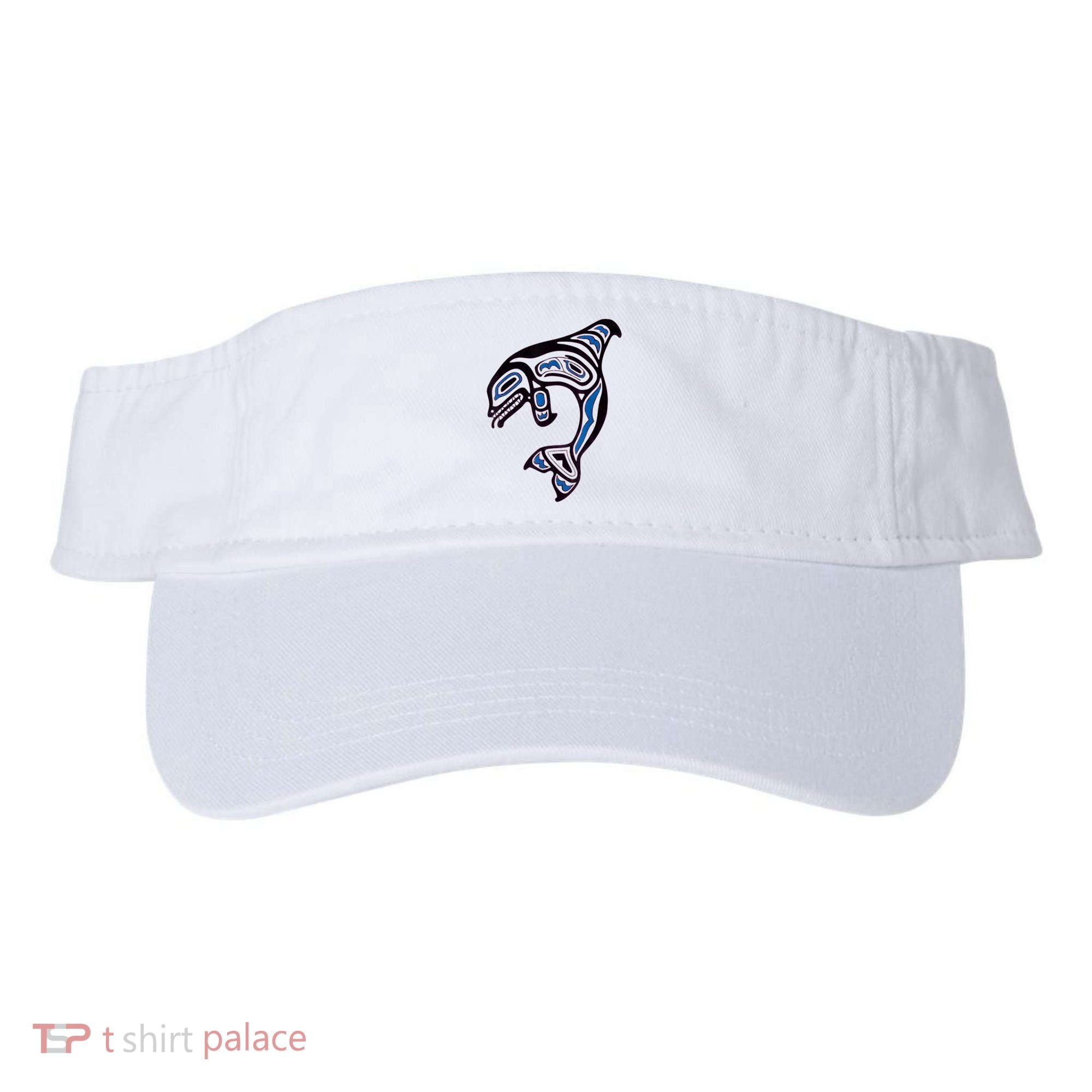 Killer Whale Orca Pacific NW Native American Indian Visor