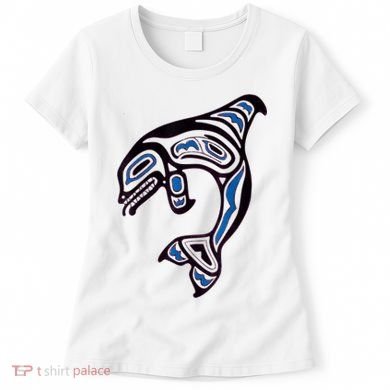 Killer Whale Orca Pacific NW Native American Indian Women's T-Shirt