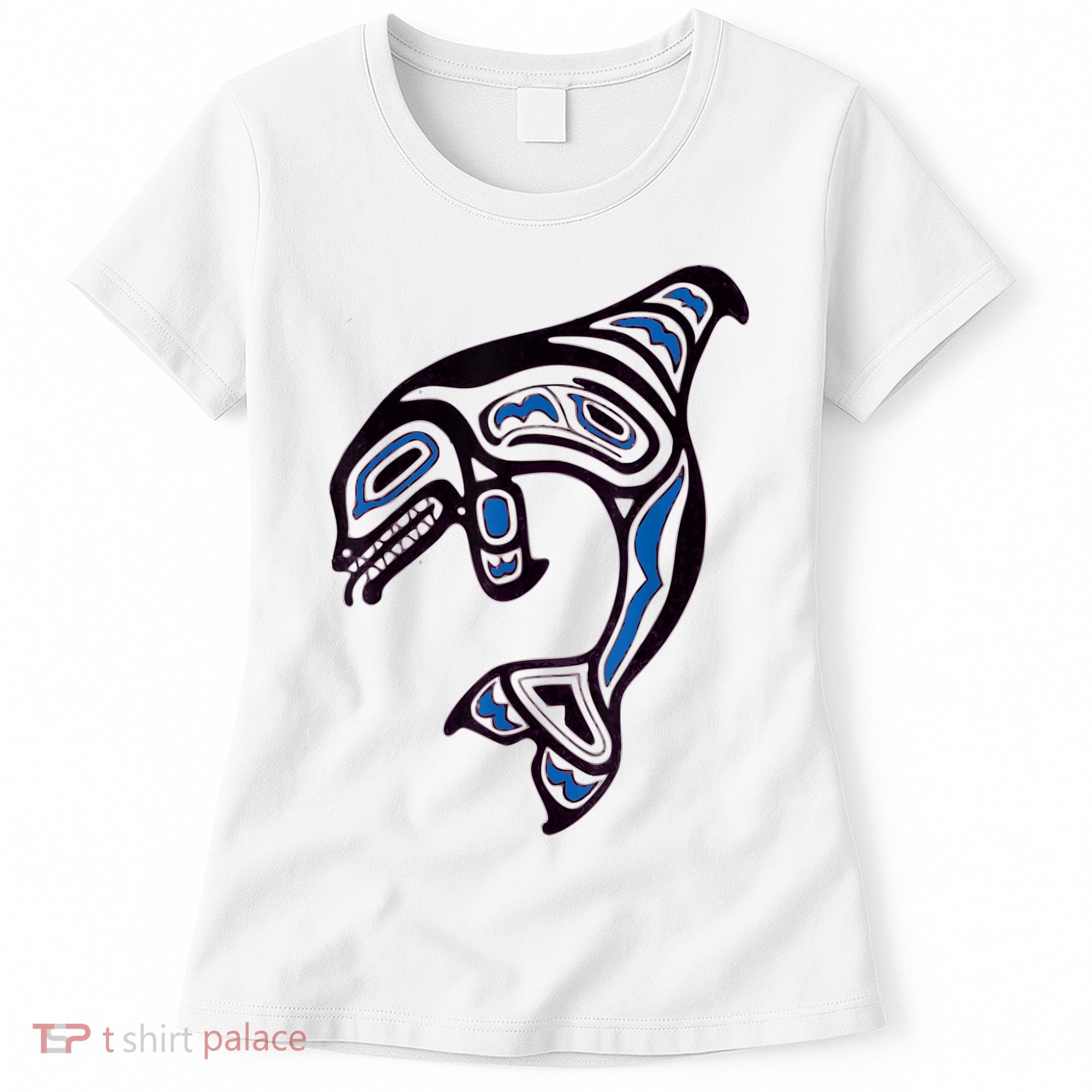 Killer Whale Orca Pacific NW Native American Indian Women's T-Shirt