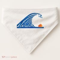 Gary Taxali Kamala Wave USA-Made Doggie Bandana thumb 0