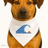 Gary Taxali Kamala Wave USA-Made Doggie Bandana thumb 1