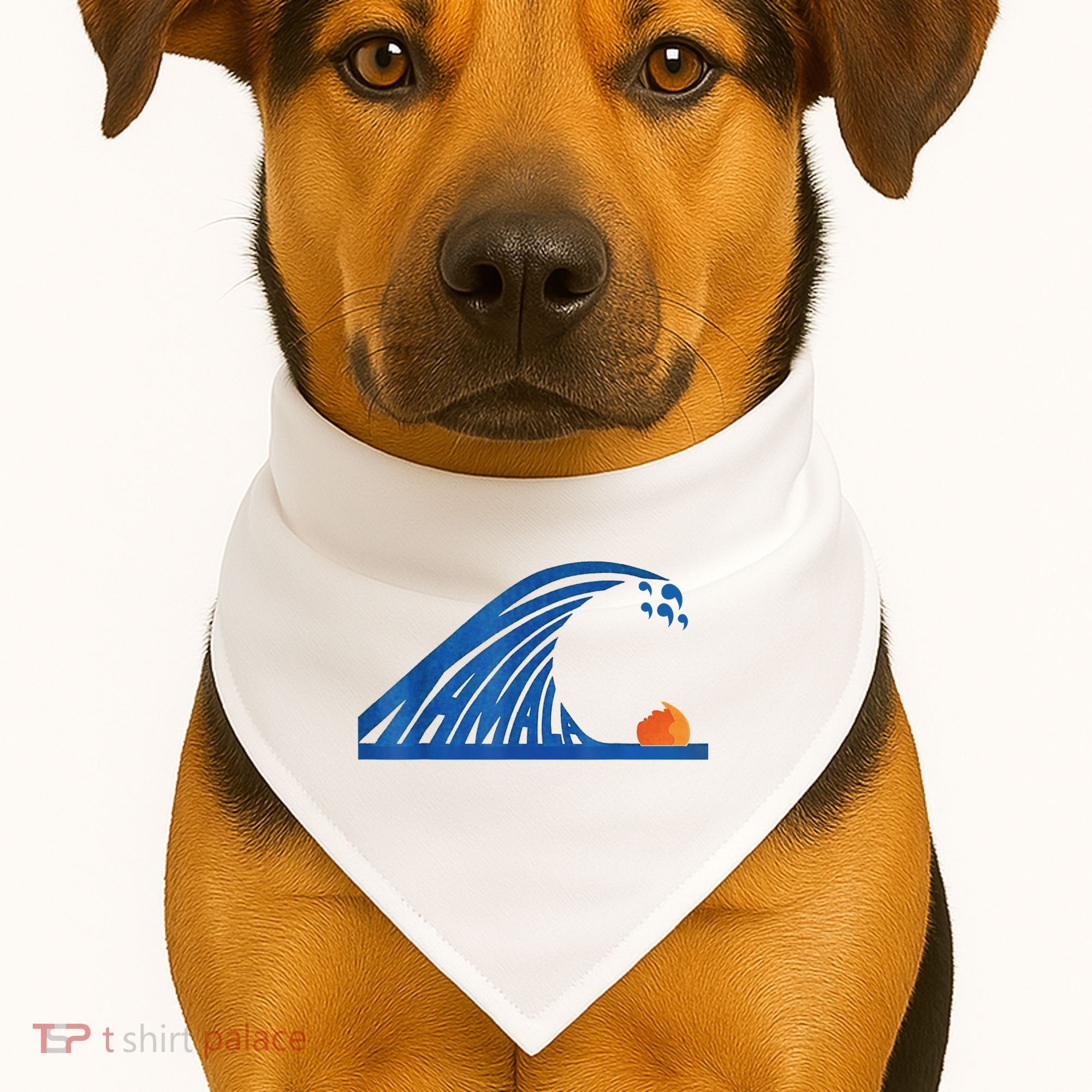 Gary Taxali Kamala Wave USA-Made Doggie Bandana