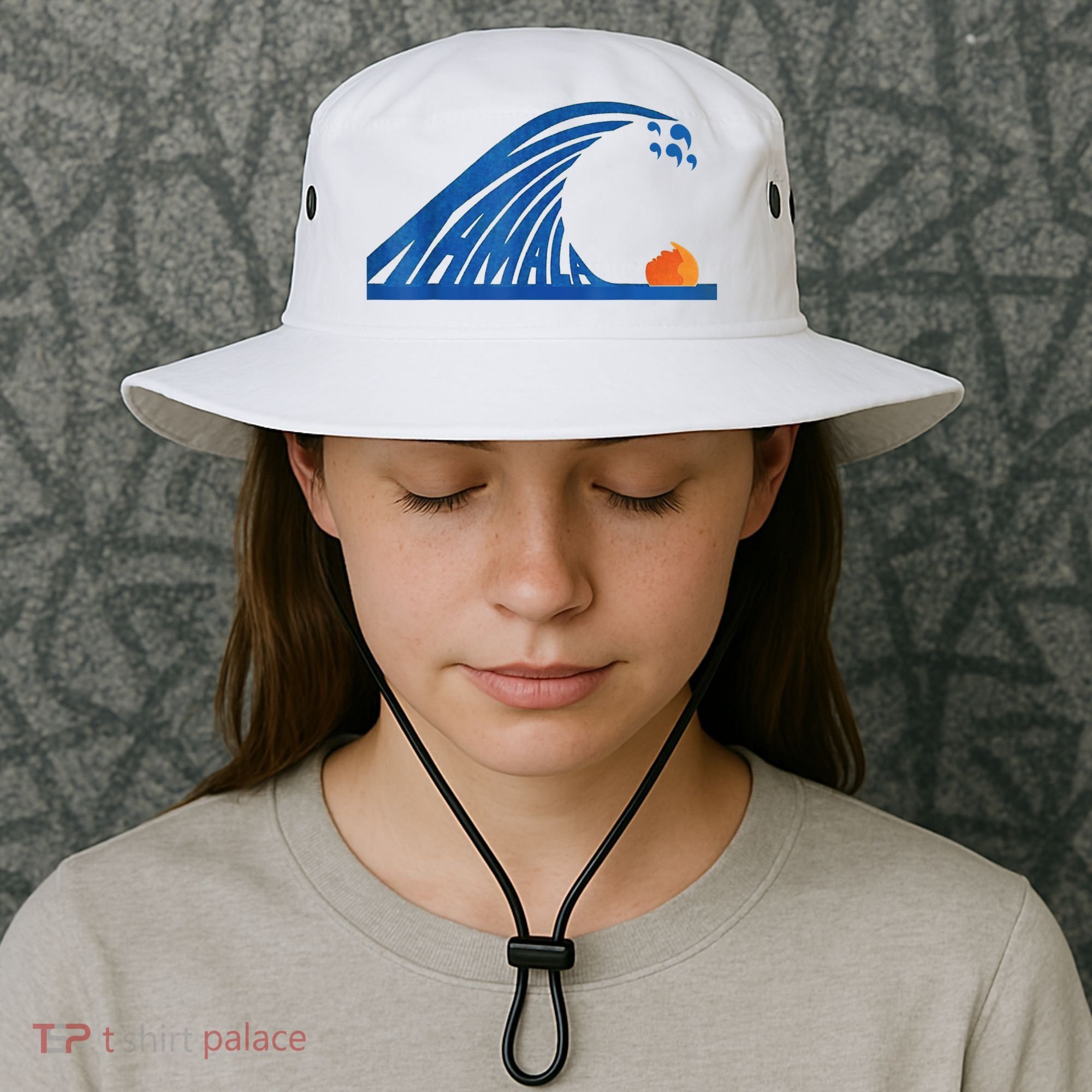 Gary Taxali Kamala Wave Bucket Hat