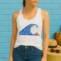 Gary Taxali Kamala Wave Women's Tank Top thumb 2