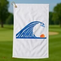 Gary Taxali Kamala Wave Golf Towel thumb 1