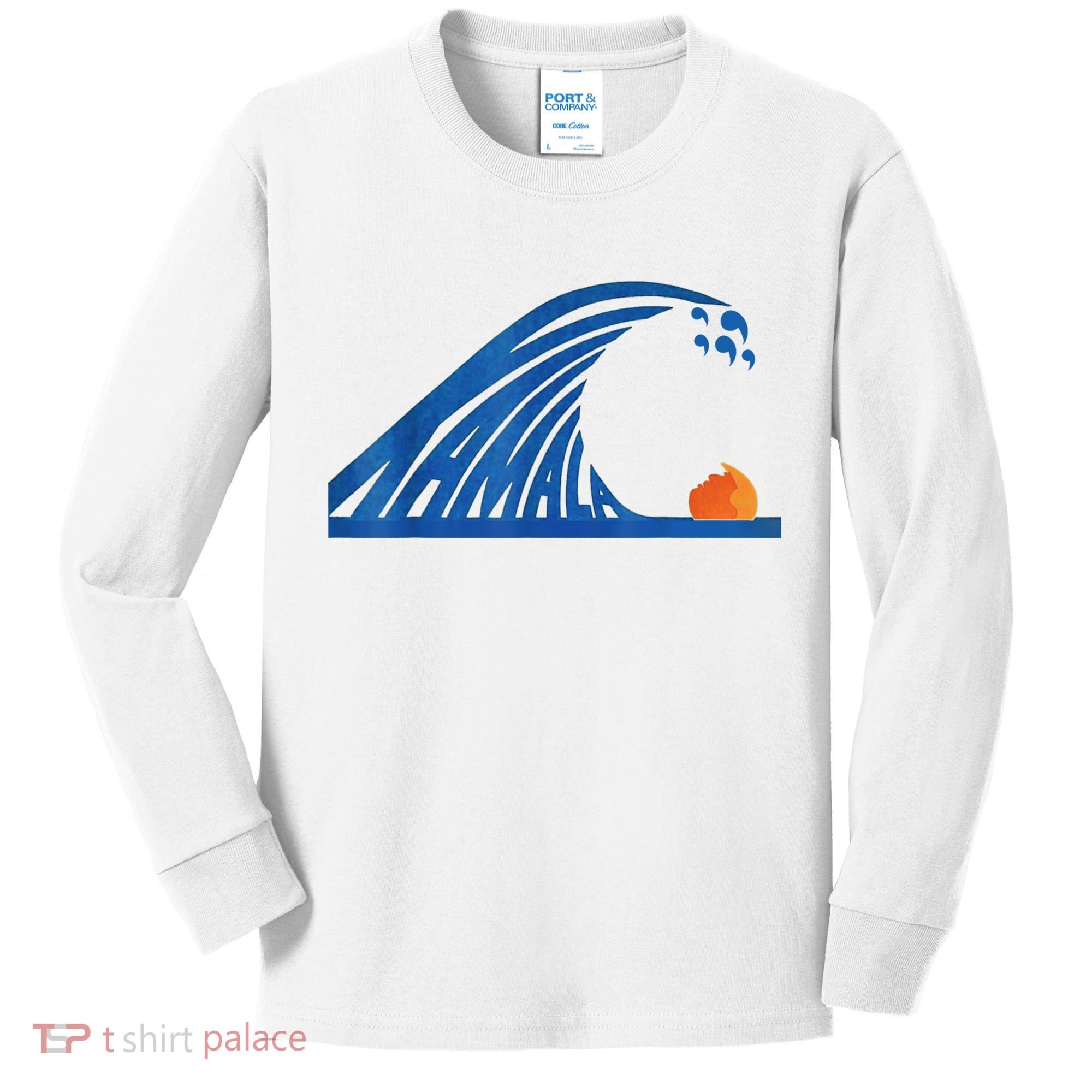 Gary Taxali Kamala Wave Kids Long Sleeve Shirt