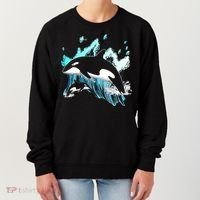 Killer Whale Ocean Lover Gift Idea Men Boys Kids Orca Great Gift Women's Sweatshirt thumb 0