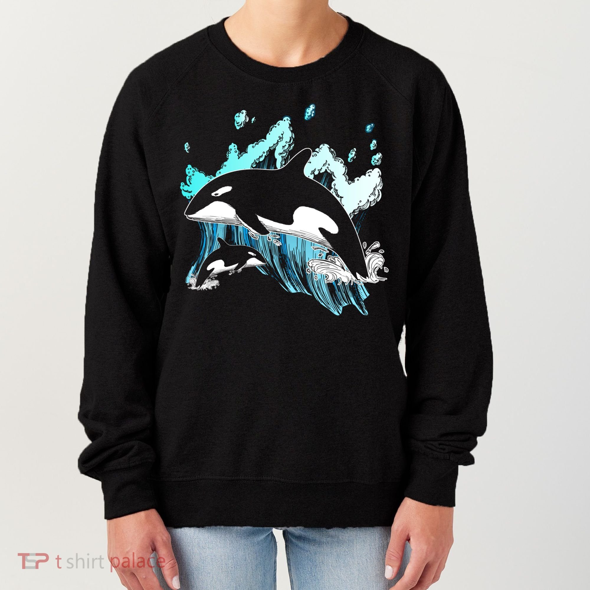 Killer Whale Ocean Lover Gift Idea Men Boys Kids Orca Great Gift Women's Sweatshirt