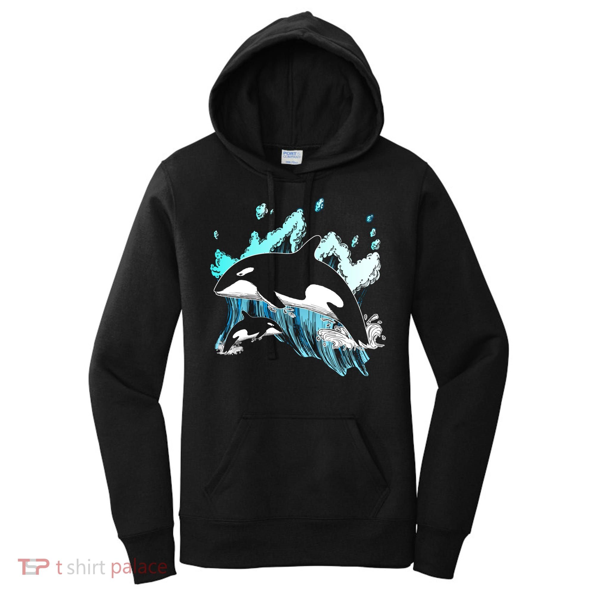 Killer Whale Ocean Lover Gift Idea Men Boys Kids Orca Great Gift Women's Hoodie
