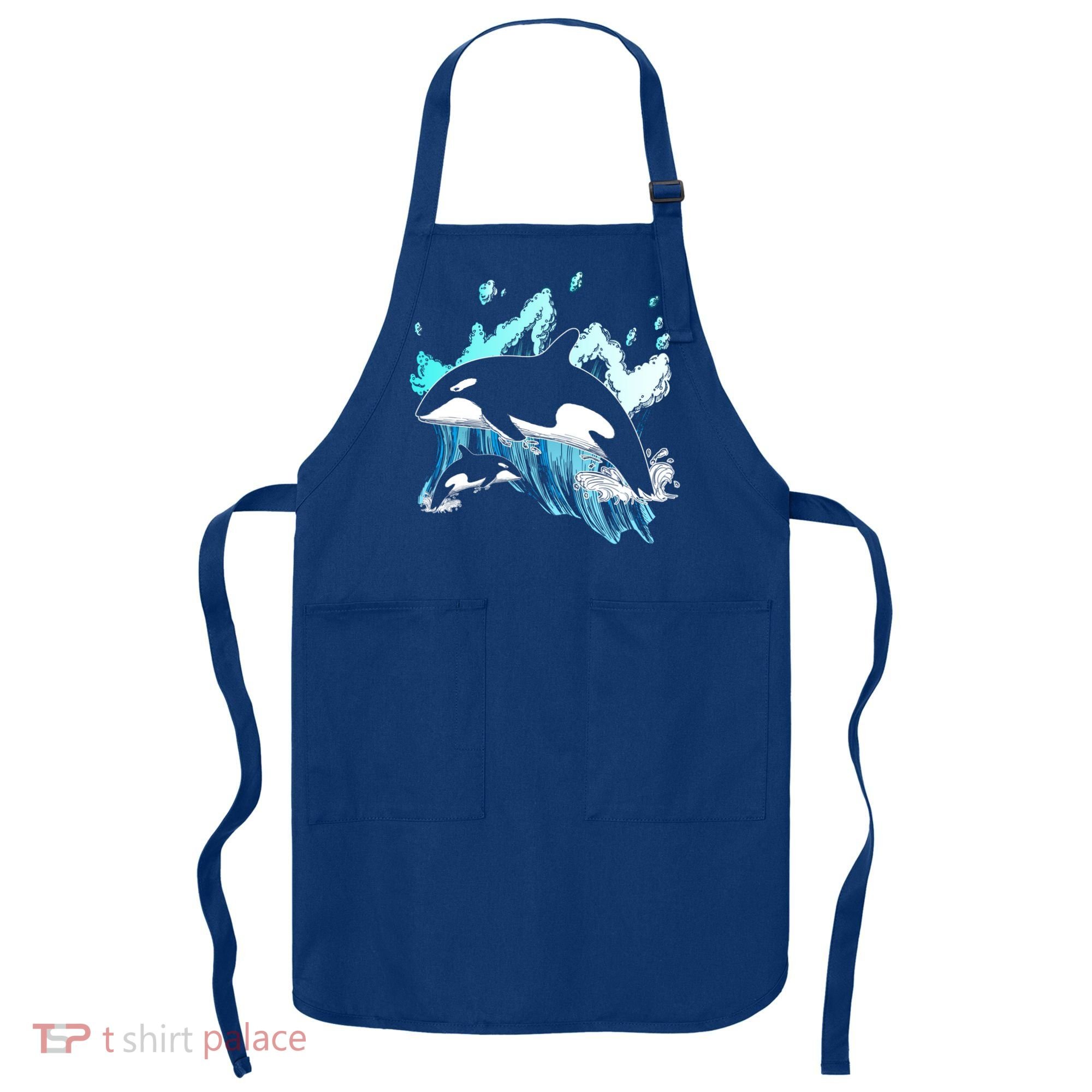 Killer Whale Ocean Lover Gift Idea Men Boys Kids Orca Great Gift Apron