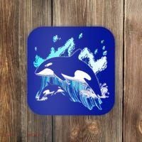 Killer Whale Ocean Lover Gift Idea Men Boys Kids Orca Great Gift Coaster thumb 0