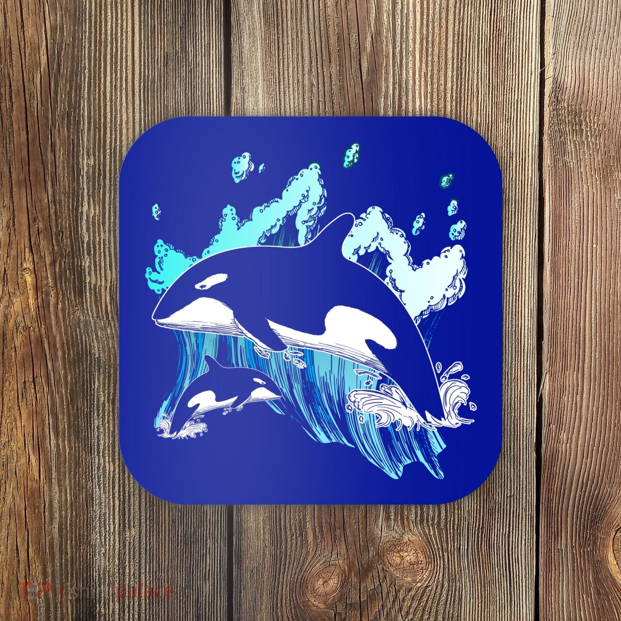 Killer Whale Ocean Lover Gift Idea Men Boys Kids Orca Great Gift Coaster