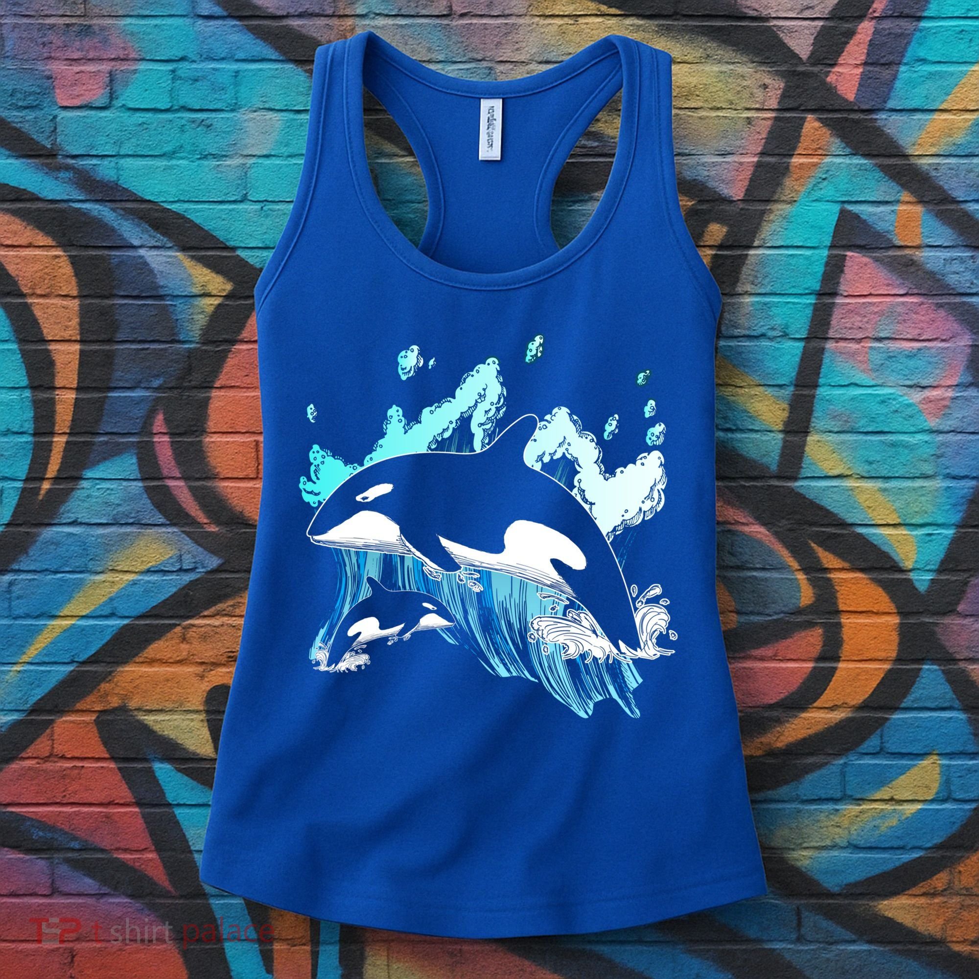 Killer Whale Ocean Lover Gift Idea Men Boys Kids Orca Great Gift Women's Tank Top