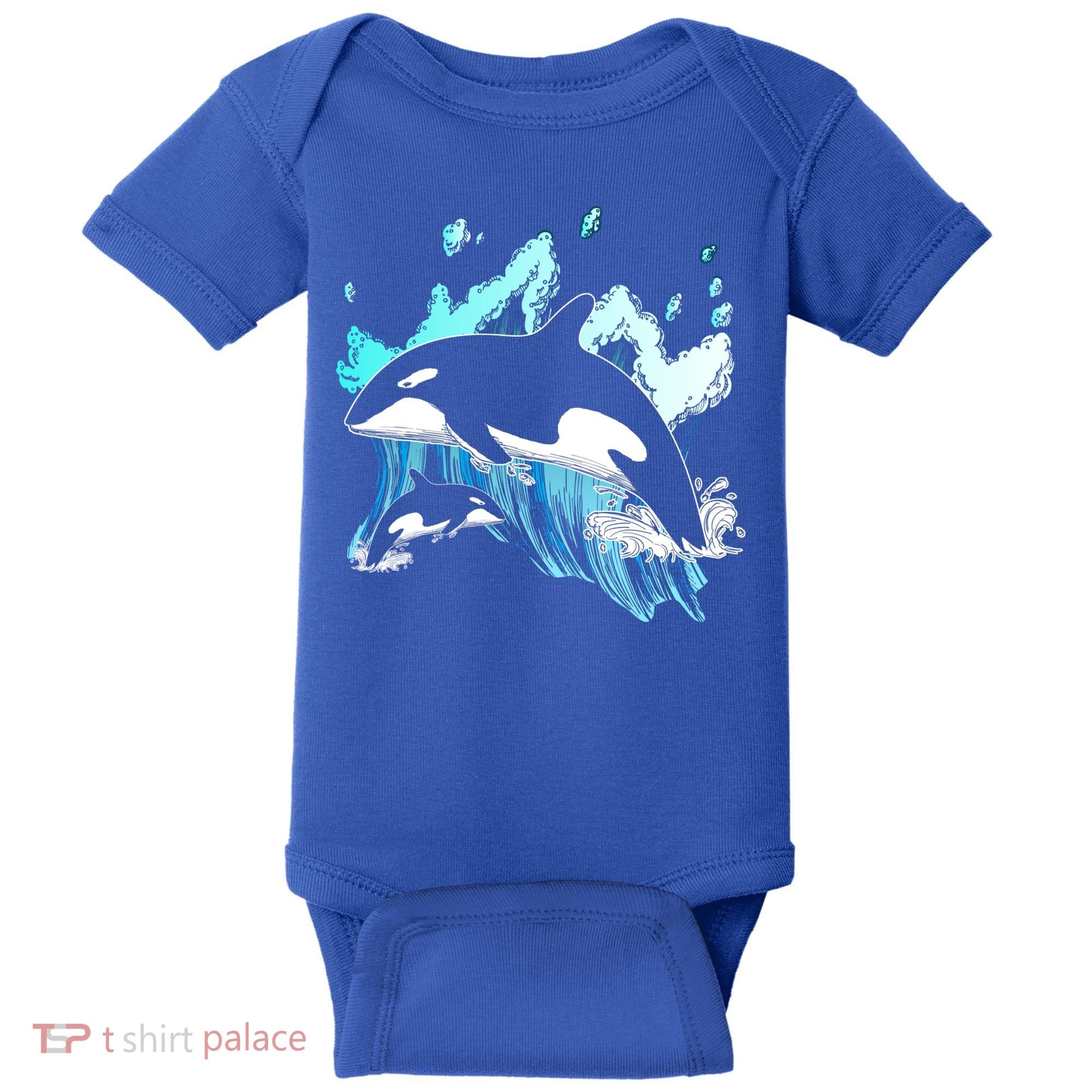 Killer Whale Ocean Lover Gift Idea Men Boys Kids Orca Great Gift Baby Bodysuit