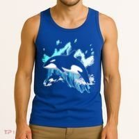 Killer Whale Ocean Lover Gift Idea Men Boys Kids Orca Great Gift Tank Top thumb 3