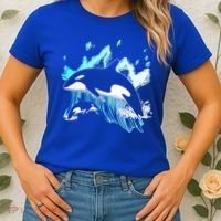 Killer Whale Ocean Lover Gift Idea Men Boys Kids Orca Great Gift Women's T-Shirt thumb 2