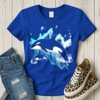 Killer Whale Ocean Lover Gift Idea Men Boys Kids Orca Great Gift Women's T-Shirt thumb 3