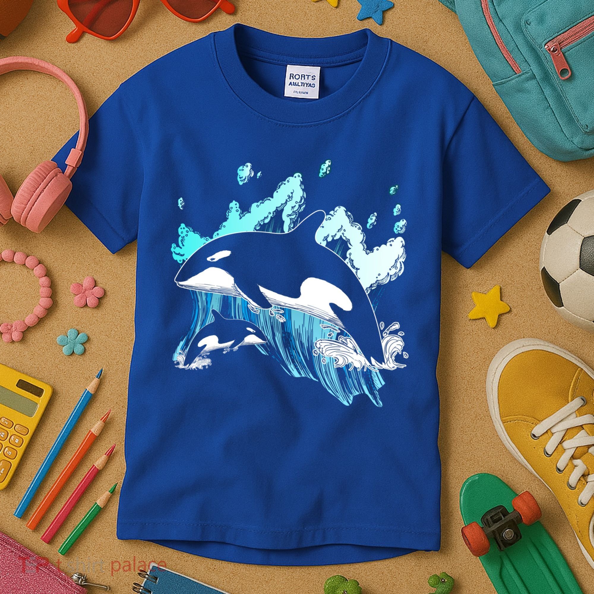 Killer Whale Ocean Lover Gift Idea Men Boys Kids Orca Great Gift Kids T-Shirt