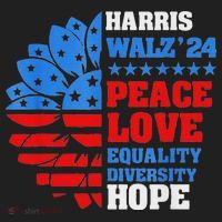 Kamala Walz Peace Love Equality Hope Diversity Women's Sweatshirt thumb 2