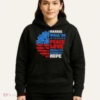 Kamala Walz Peace Love Equality Hope Diversity Hoodie thumb 5