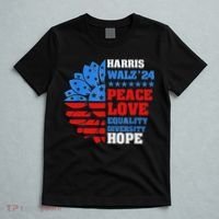 Kamala Walz Peace Love Equality Hope Diversity T-Shirt thumb 5