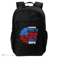 Kamala Walz Peace Love Equality Hope Diversity Backpack thumb 0