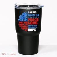 Kamala Walz Peace Love Equality Hope Diversity Tumbler thumb 0