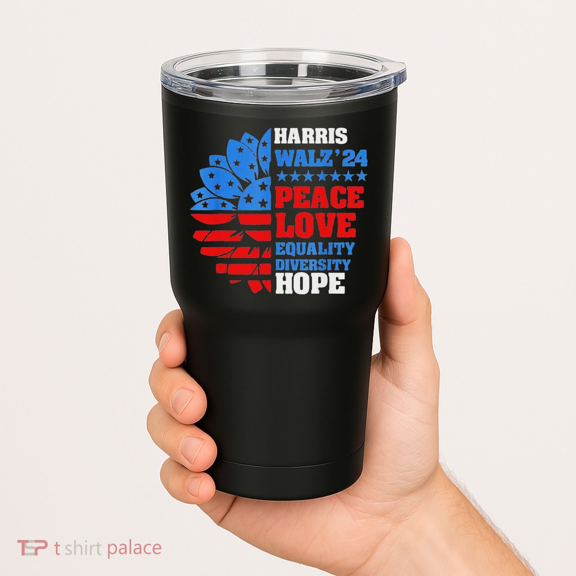 Kamala Walz Peace Love Equality Hope Diversity Tumbler