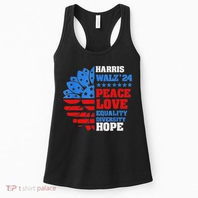 Kamala Walz Peace Love Equality Hope Diversity Women's Tank Top