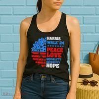 Kamala Walz Peace Love Equality Hope Diversity Women's Tank Top thumb 2