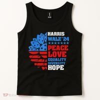 Kamala Walz Peace Love Equality Hope Diversity Tank Top thumb 2