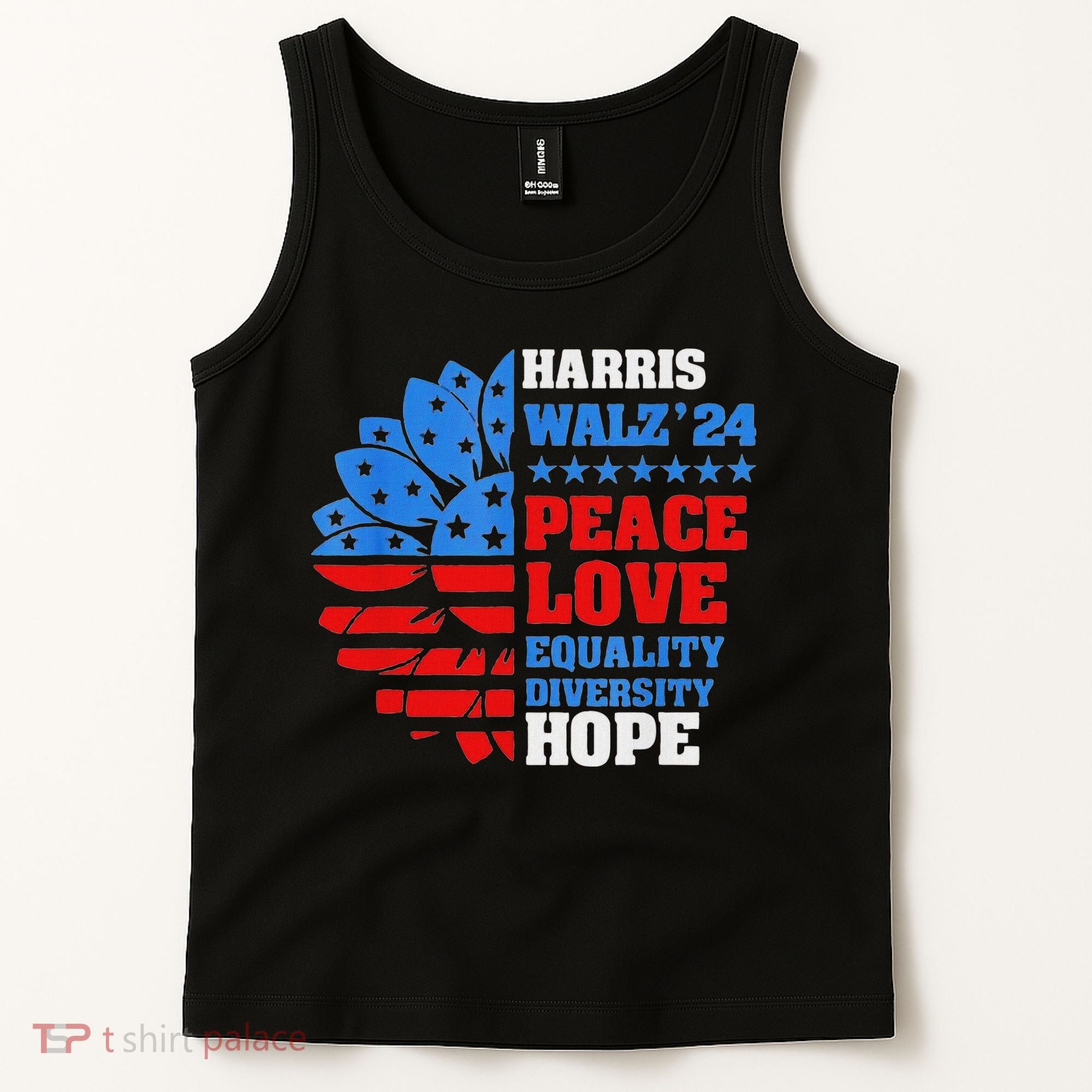 Kamala Walz Peace Love Equality Hope Diversity Tank Top
