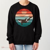 Killer Whale Retro Sunset Women's Sweatshirt thumb 0