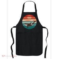 Killer Whale Retro Sunset Apron thumb 0