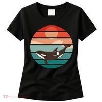 Killer Whale Retro Sunset Women's T-Shirt thumb 0