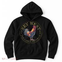 Key West Rooster Fl The Conch Republic Funny Souvenir Hoodie thumb 0