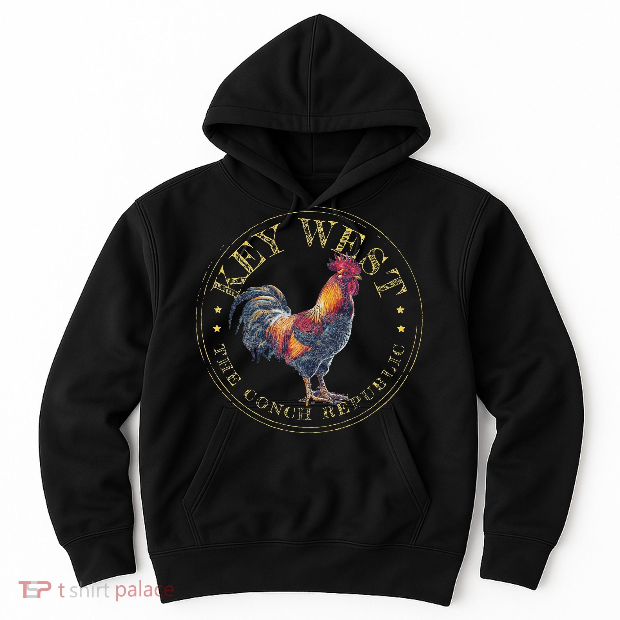 Key West Rooster Fl The Conch Republic Funny Souvenir Hoodie